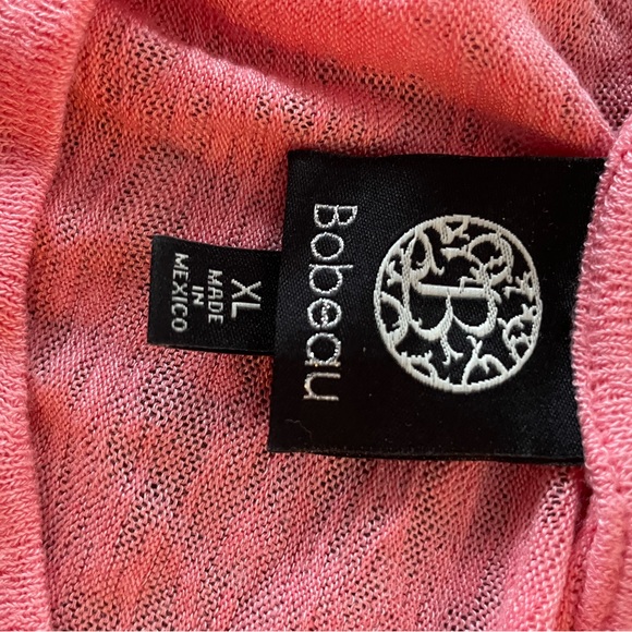 Pink, Women’s Bobeau, knit Tshirt, size XL - Picture 3 of 4